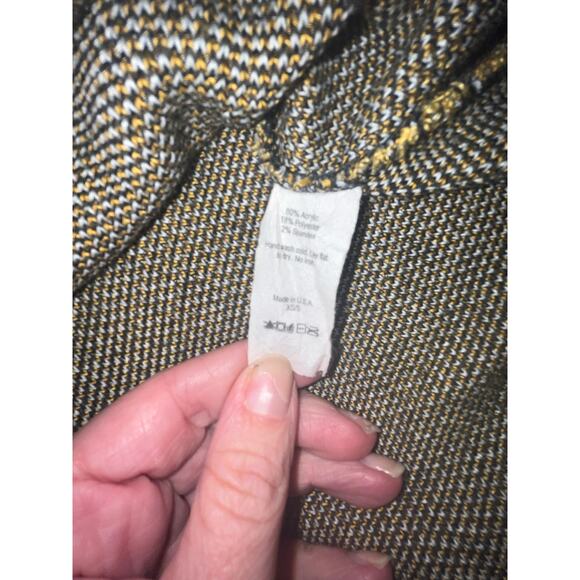 Elhoffer Design Badger Cropped Sweater - XS/S - Mustard Yellow & Black - Picture 8 of 8